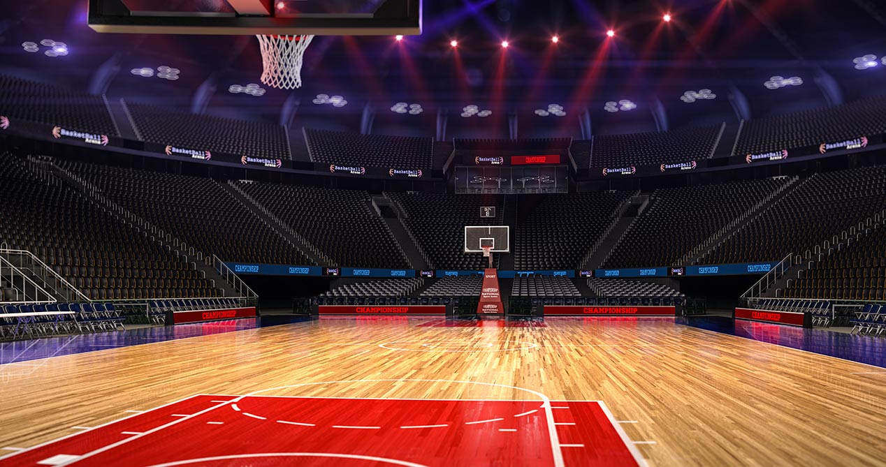 篮球场布灯案例